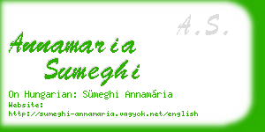 annamaria sumeghi business card