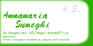 annamaria sumeghi business card